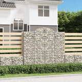 Vidaxl Schans Pankets 2 ST Vaulté 200x50x180 200 cm fer - afbeelding 1