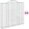 Vidaxl Schans Pankets 4 St Vaulted 200x50x180 200 cm fer