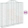 Vidaxl Schans Pankets 5 ST Voûté 200x50x180 200 cm fer