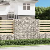 Vidaxl Schans Pankets 9 ST Voûté 200x50x180 200 cm fer - afbeelding 1