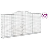 Vidaxl Schans Pankets 2 ST Vaulté 300x30x140 160 cm fer - afbeelding 2