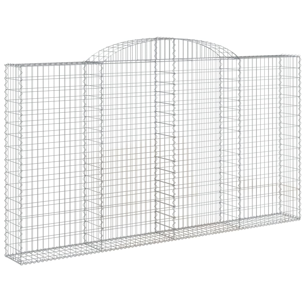 Vidaxl Schans Pankets 2 ST Vaulté 300x30x160 180 cm fer