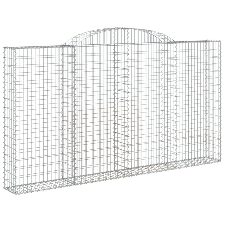 Vidaxl Schans Pankets 2 ST Vaulté 300x30x160 180 cm fer