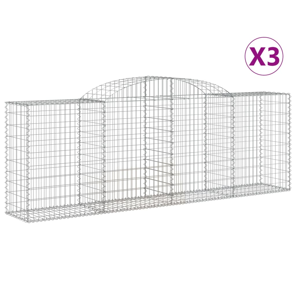 Vidaxl Schans 3 St Vaulted 300x50x100 120 cm fer