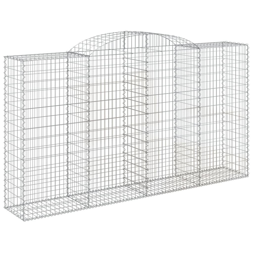 Vidaxl Schans Pankets 2 ST Vaulté 300x50x160 180 cm fer