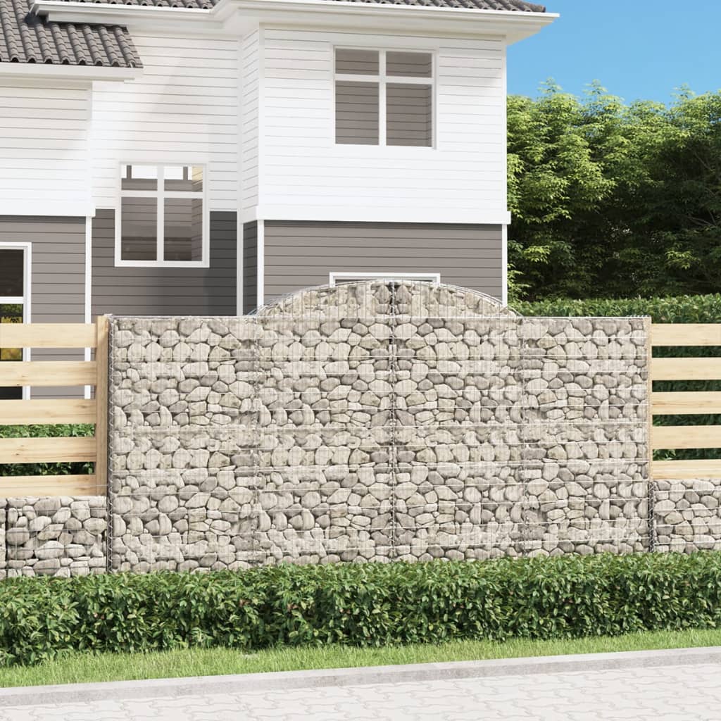Vidaxl Schans Pankets 2 ST Vaulté 300x50x160 180 cm fer