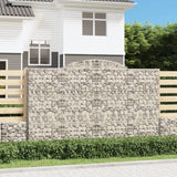 Vidaxl Schans Pankets 2 ST Voûté 300x50x180 200 cm fer - afbeelding 1