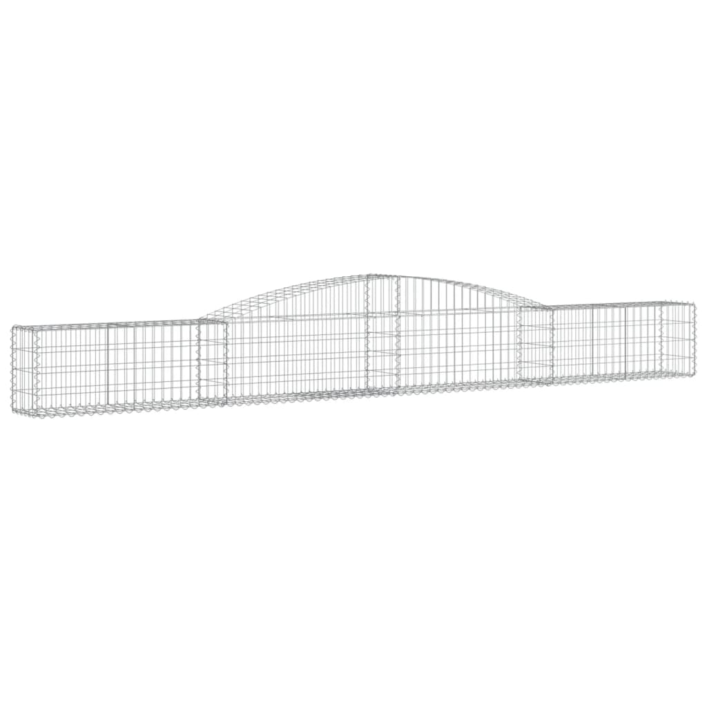 Vidaxl Schans Pankets 4 ST Voûté 400x30x40 60 cm fer