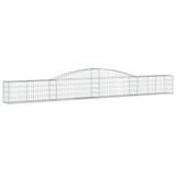 Vidaxl Schans Pankets 6 ST Voûté 400x30x40 60 cm fer - afbeelding 3