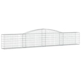 Vidaxl Schans Pankets 4 ST Voûté 400x30x60 80 cm fer - afbeelding 3