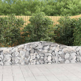 Vidaxl Schans Pankets 4 ST Voûté 400x30x60 80 cm fer - afbeelding 1