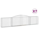 Vidaxl Schans Pankets 7 ST Voûté 400x30x80 100 cm fer - afbeelding 2