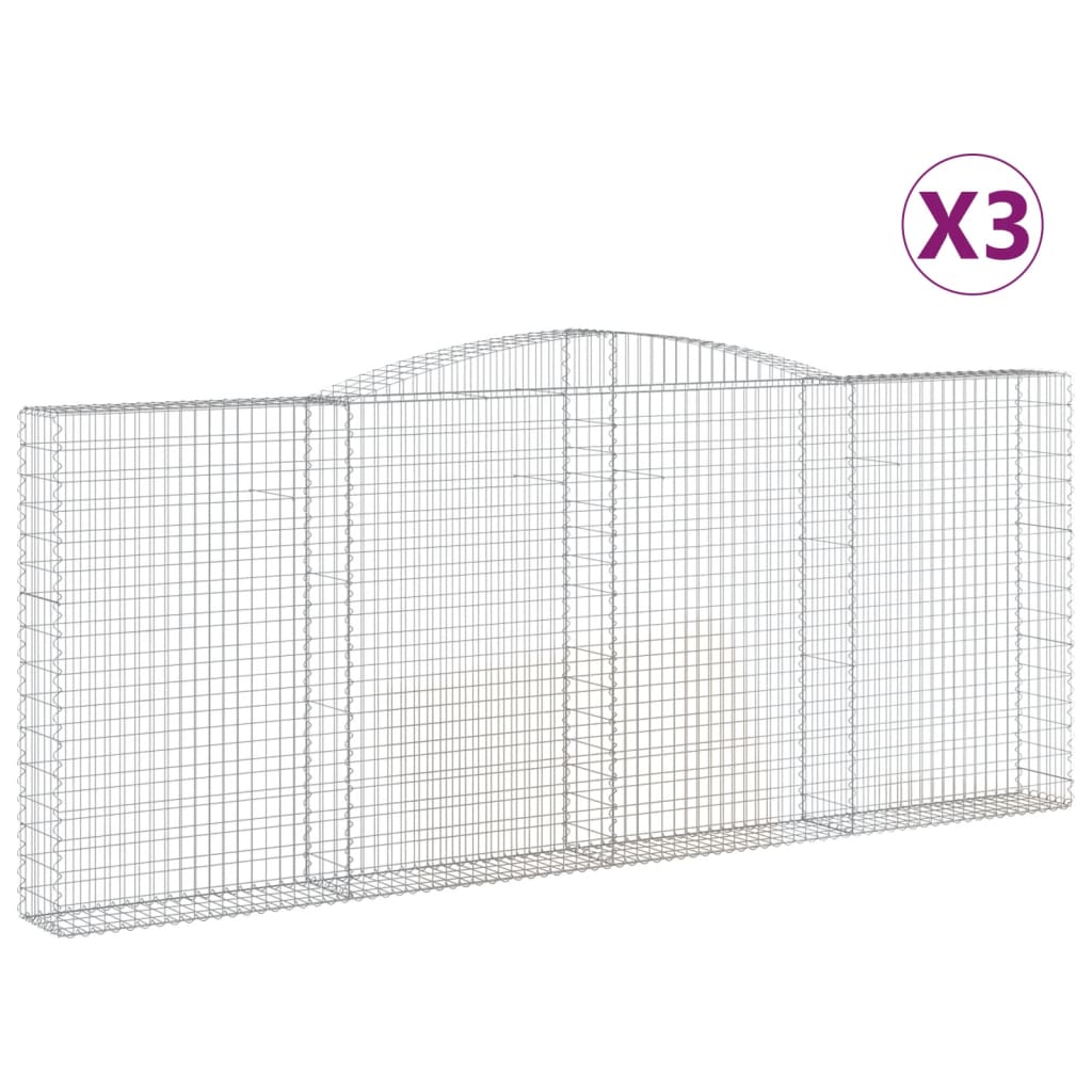 Vidaxl schans paniers 3 ST