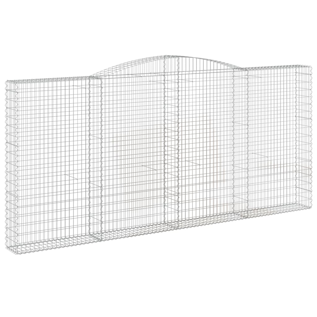 Vidaxl Schans Pankets 2 ST Vaulté 400x30x180 200 cm fer