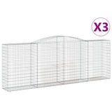 Vidaxl Schans Paniers 3 ST Vaulté 400x50x140 160 cm fer - afbeelding 2
