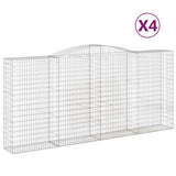 Vidaxl Schans Pankets 4 ST Voûté 400x50x180 200 cm fer - afbeelding 2
