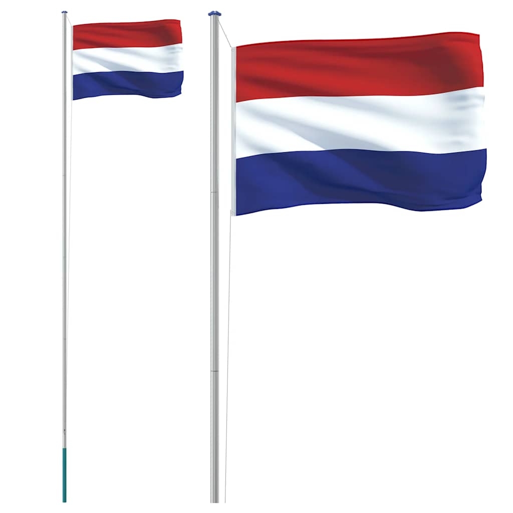 Flag vidaxl avec drapeau Pays-Bas de 6,23 m en aluminium