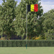 Drapeau Vidaxl avec un mât de 6,23 m en aluminium