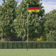 Drapeau Vidaxl avec un mât allemand de 6,23 m en aluminium