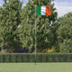 Drapeau Vidaxl avec Flagpole Ireland 6,23 m en aluminium
