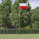 Drapeau Vidaxl avec Flagôle Pologne 6,23 m en aluminium