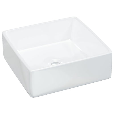 Vidaxl Washbasin 37x37x13 cm carré en céramique blanc