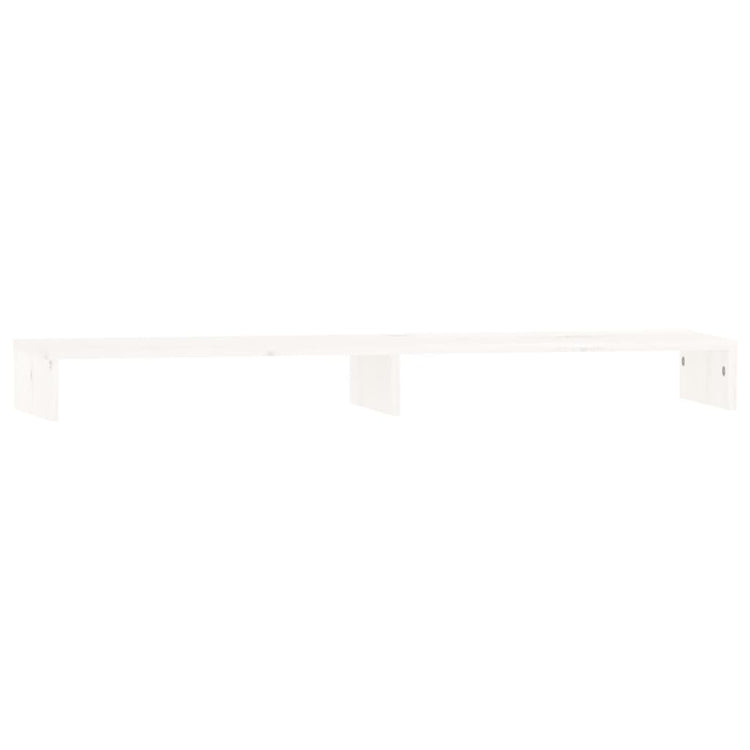 Vidaxl Monitor standard 100x27x10 cm Pine solide blanc