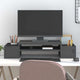 Le moniteur Vidaxl comprend 70x27.5x15 cm en pin solide gris