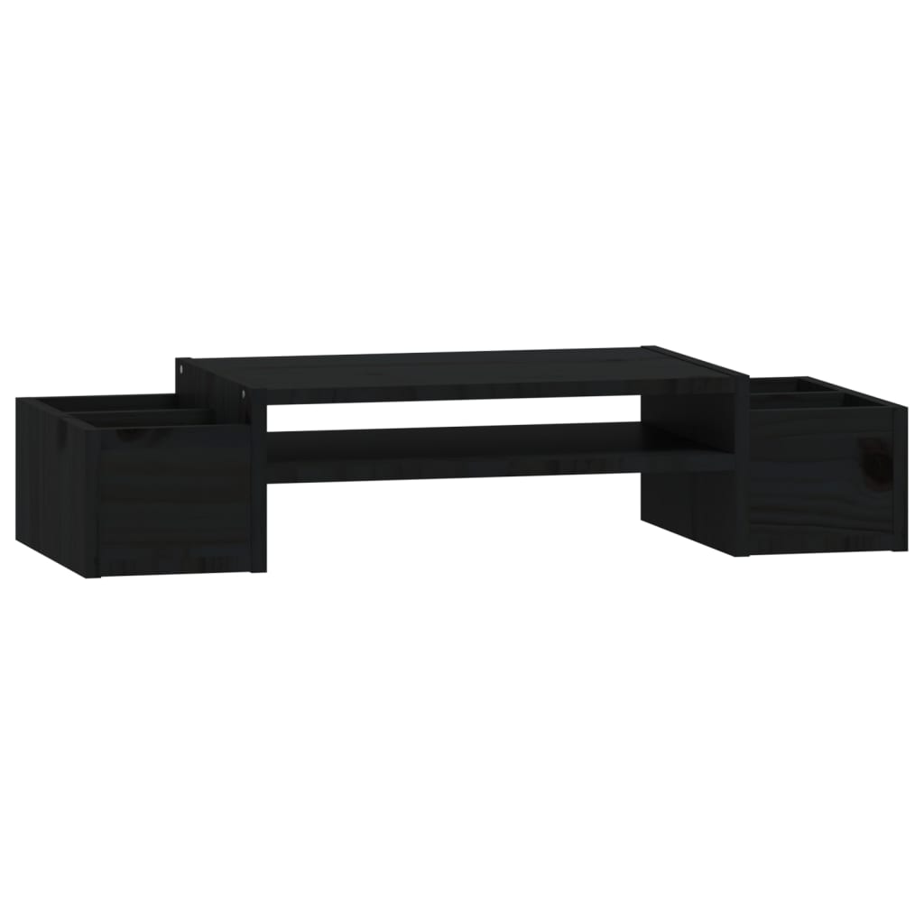 Le moniteur Vidaxl comprend 70x27.5x15 cm en pin solide noir