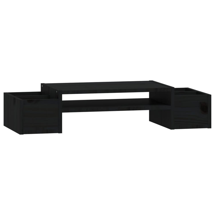 Le moniteur Vidaxl comprend 70x27.5x15 cm en pin solide noir