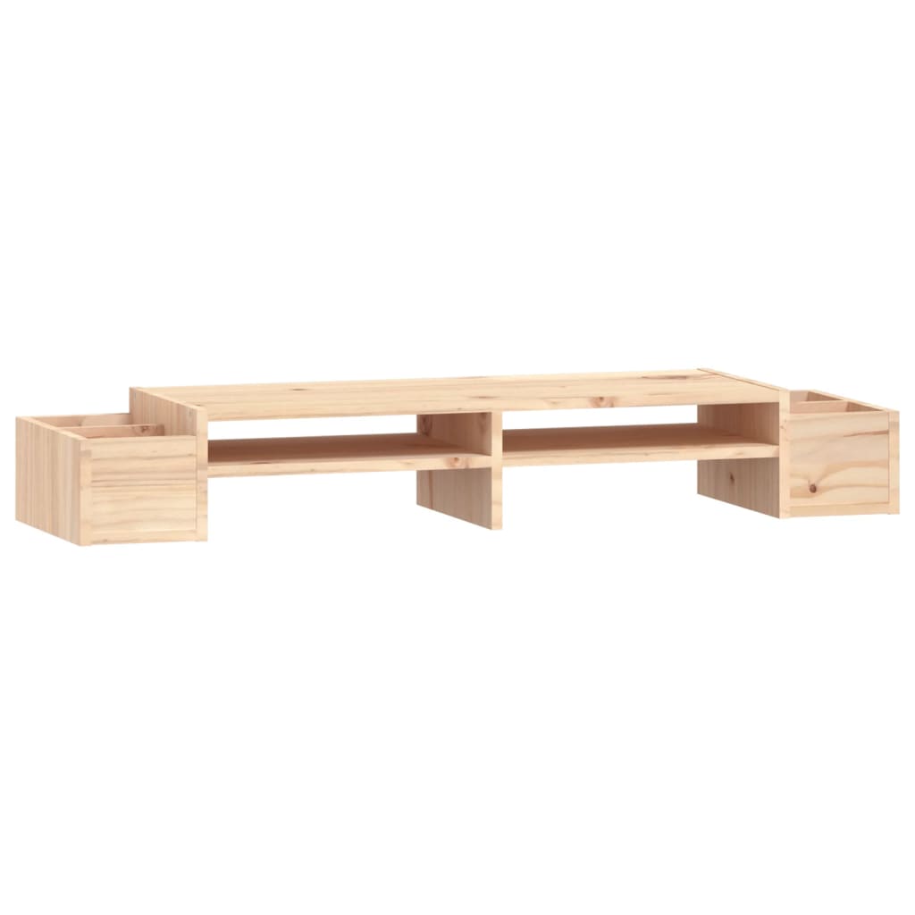 Vidaxxl support pour écran 100x27,5x15 cm bois de pin massif