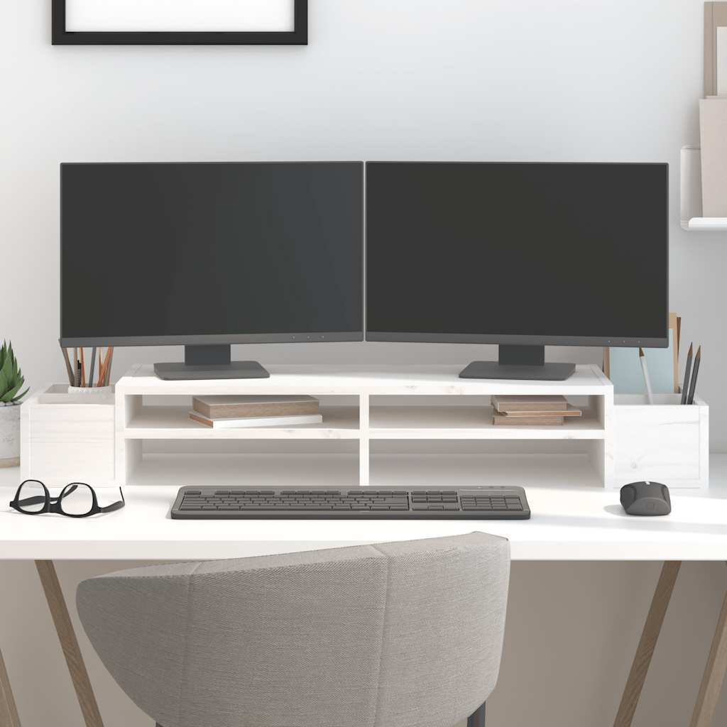 Vidaxl Monitor Standard 100x27.5x15 cm Pine solide
