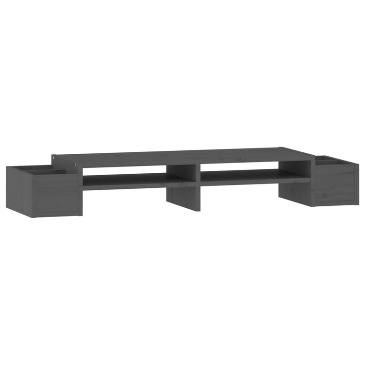 Vidaxl Monitor standard 100x27.5x15 cm Gray de pin solide