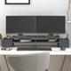 Vidaxl Monitor standard 100x27.5x15 cm Gray de pin solide