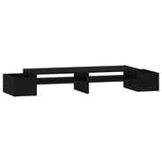 Vidaxl Monitor standard 100x27.5x15 cm Bois de pin solide noir - afbeelding 2