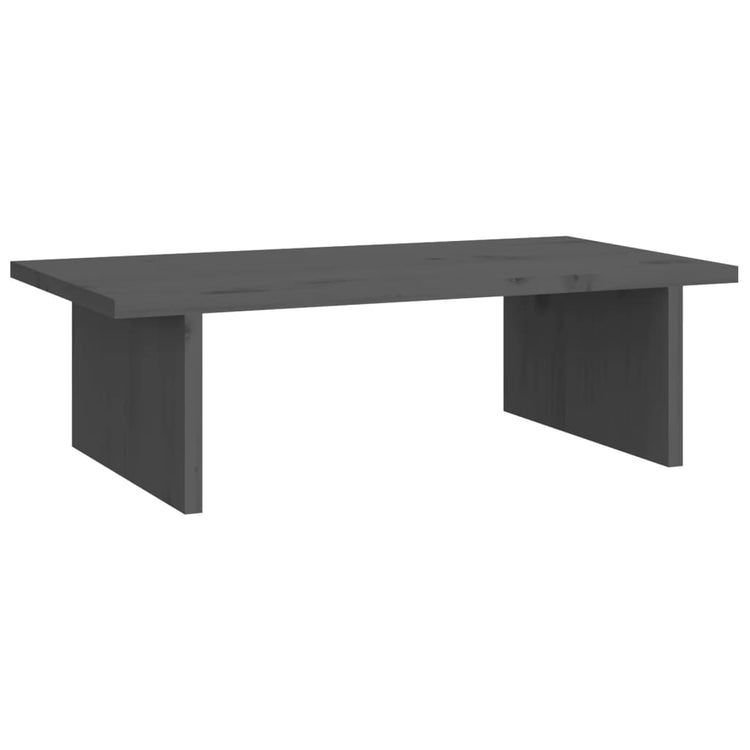 Vidaxl Monitor standard 50x27x15 cm Gray de pin solide
