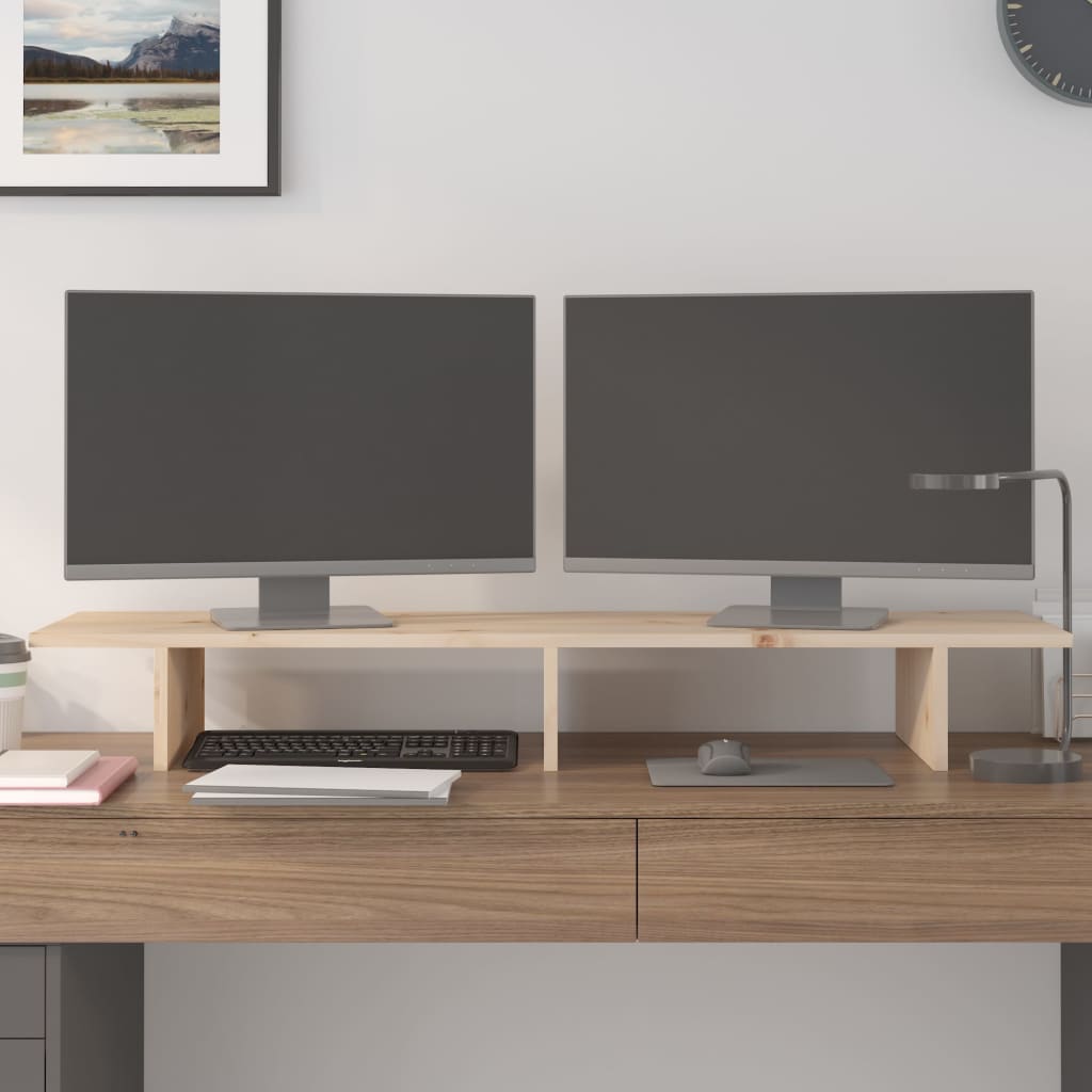 Vidaxl Monitor Standard 100x27x15 cm Pine solide