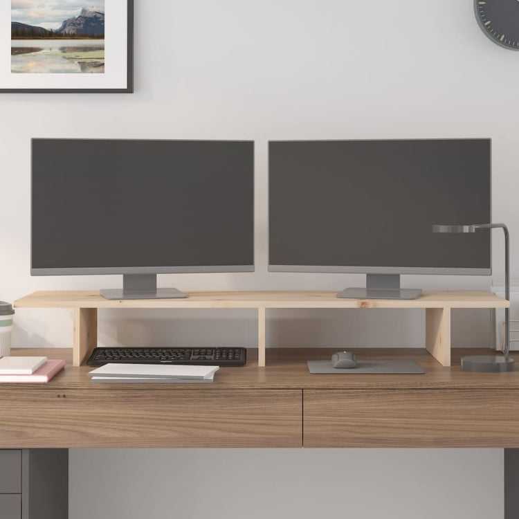 Vidaxl Monitor Standard 100x27x15 cm Pine solide