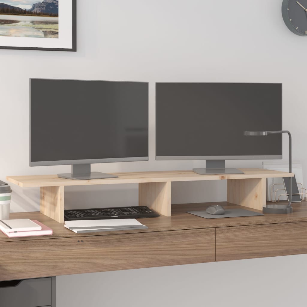Vidaxl Monitor Standard 100x27x15 cm Pine solide