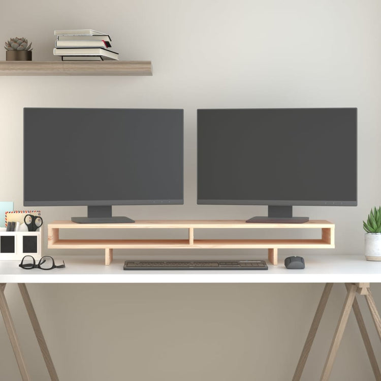 Vidaxl Monitor standard 100x27x14 cm Pine solide