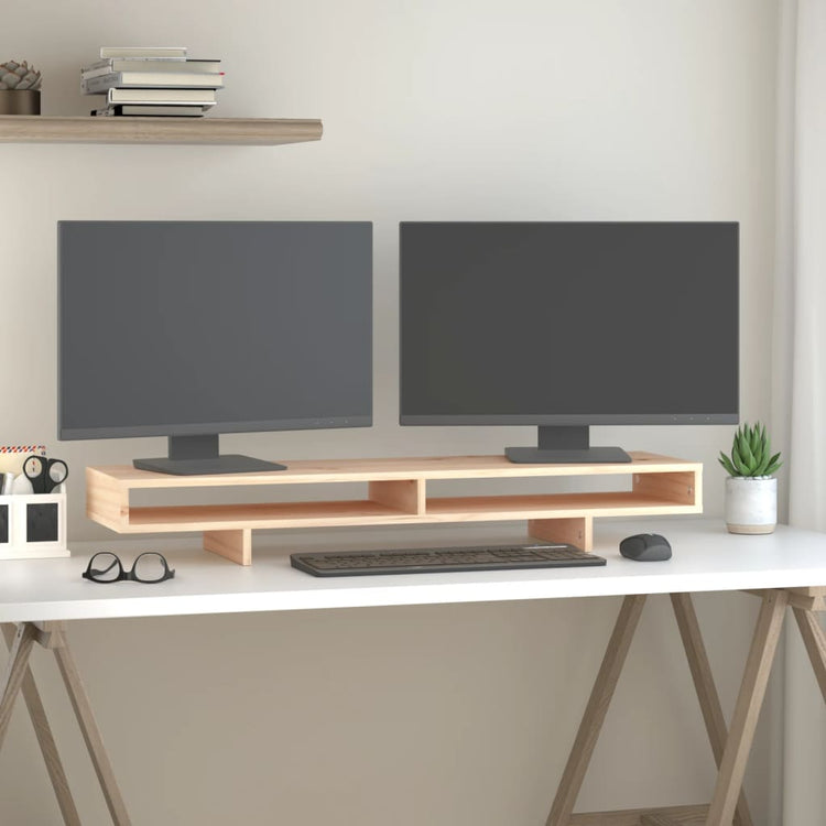 Vidaxl Monitor standard 100x27x14 cm Pine solide