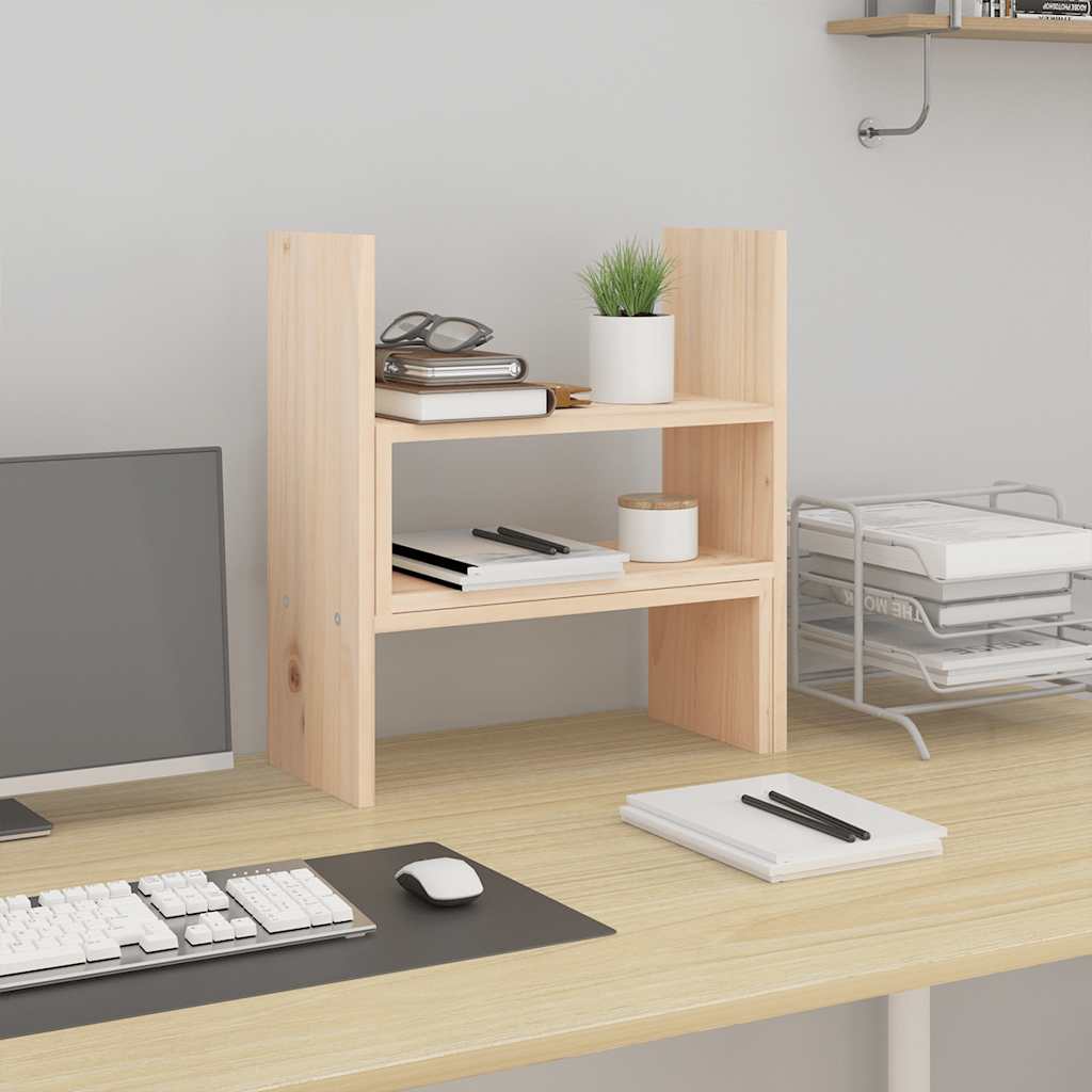 Support de moniteur Vidaxl (39-72) Pine solide x17x43 cm