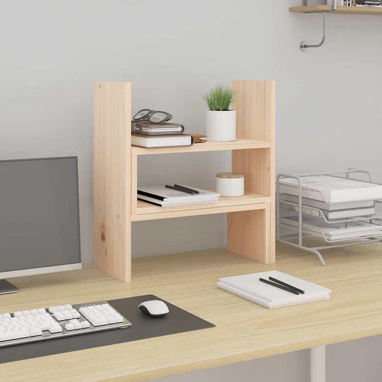 Support de moniteur Vidaxl (39-72) Pine solide x17x43 cm