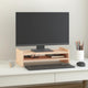 Le moniteur Vidaxl comprend une pin solide 50x27x15 cm