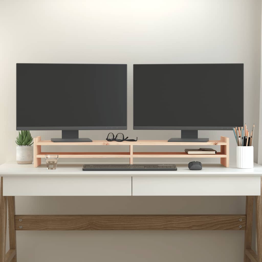 Vidaxl Monitor Standard 100x27x15 cm Pine solide