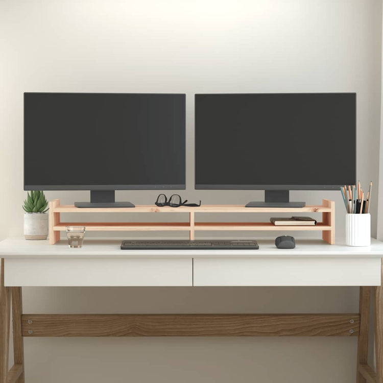 Vidaxl Monitor Standard 100x27x15 cm Pine solide