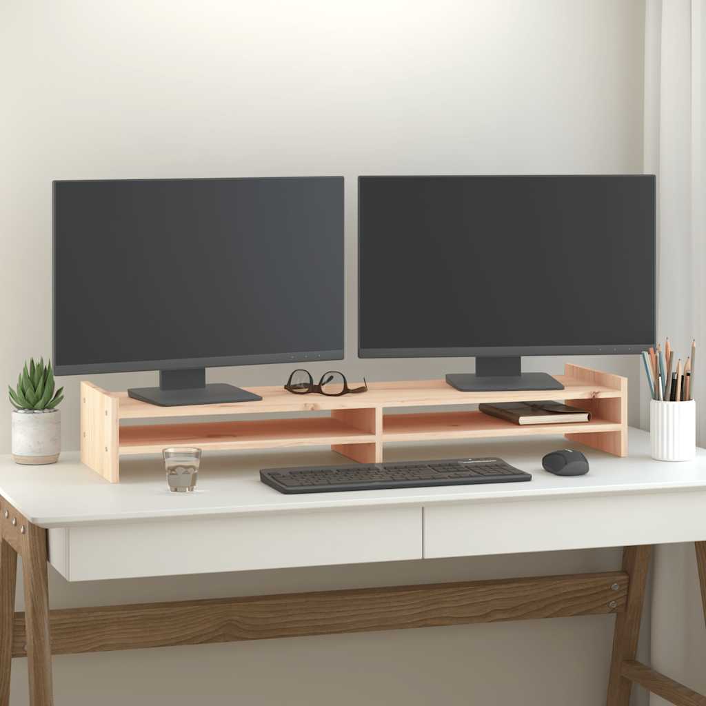 Vidaxl Monitor Standard 100x27x15 cm Pine solide