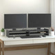Vidaxl Monitor standard 100x27x15 cm Gray de pin solide