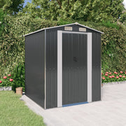 Vidaxl hangar de jardin 192x191x223 cm anthracite en acier galvanisé -colore - afbeelding 1