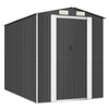 Vidaxl jardin hangar 192x274x223 cm anthracite en acier galvanisé -colore